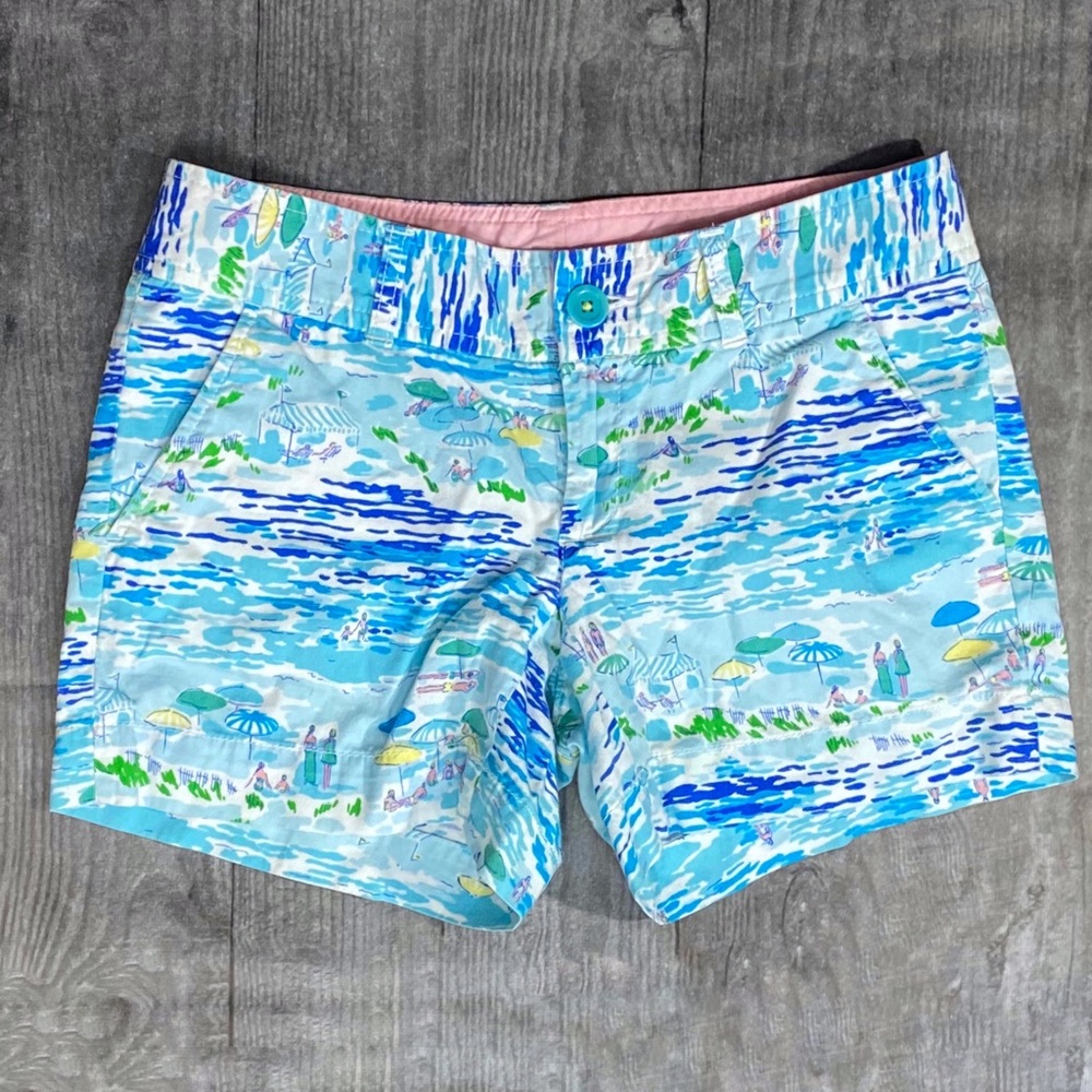 Lilly Pulitzer Callahan High Tide Toile Shorts [4527]